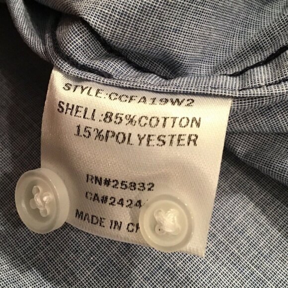 Cody James Men's Shirt Large Blue Button Up (NEW with flaw - PLEASE READ) - Picture 5 of 6